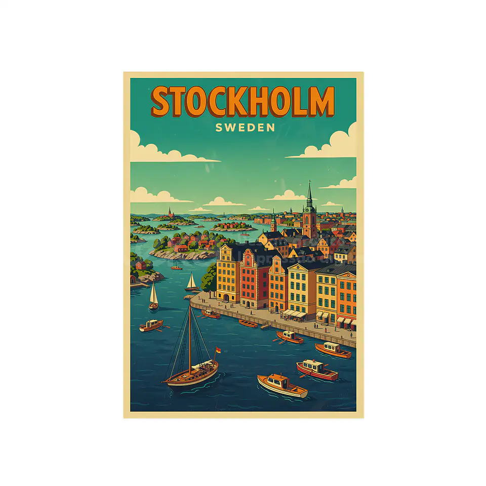 Carteles de viajes Ciudades Vintage 32