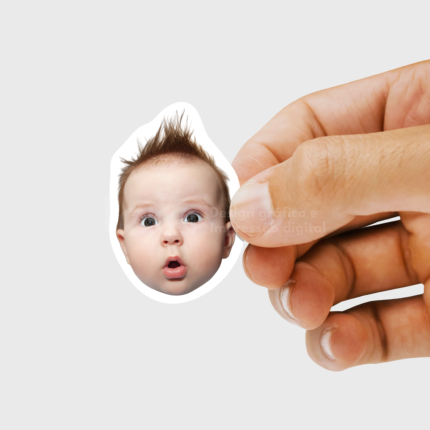 Rostos Que Amo - Pack de 20 Autocolantes 6cm 5