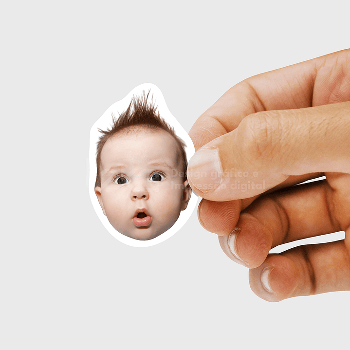 Rostos Que Amo - Pack de 20 Autocolantes 6cm 5