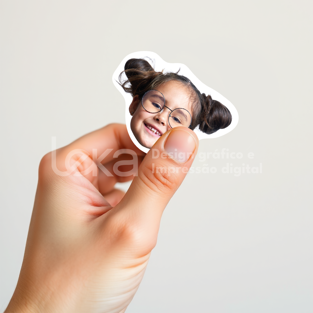 Rostos Que Amo - Pack de 20 Autocolantes 6cm 4