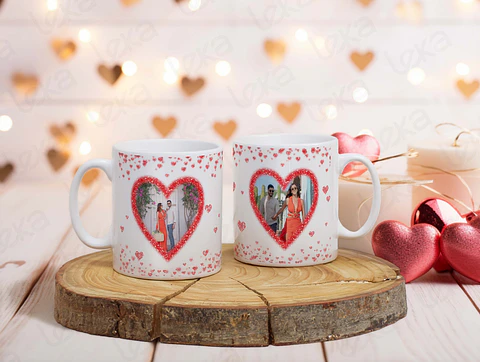 Caneca "Corações" – O Símbolo do Vosso Amor