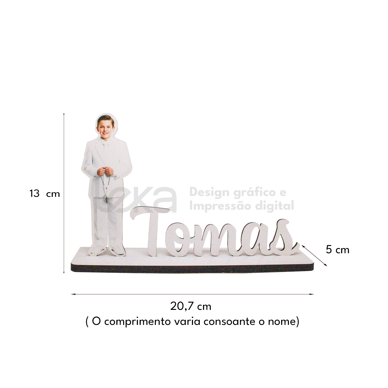 Figura de comunión personalizada con foto – Recuerdo exclusivo de MDF 4