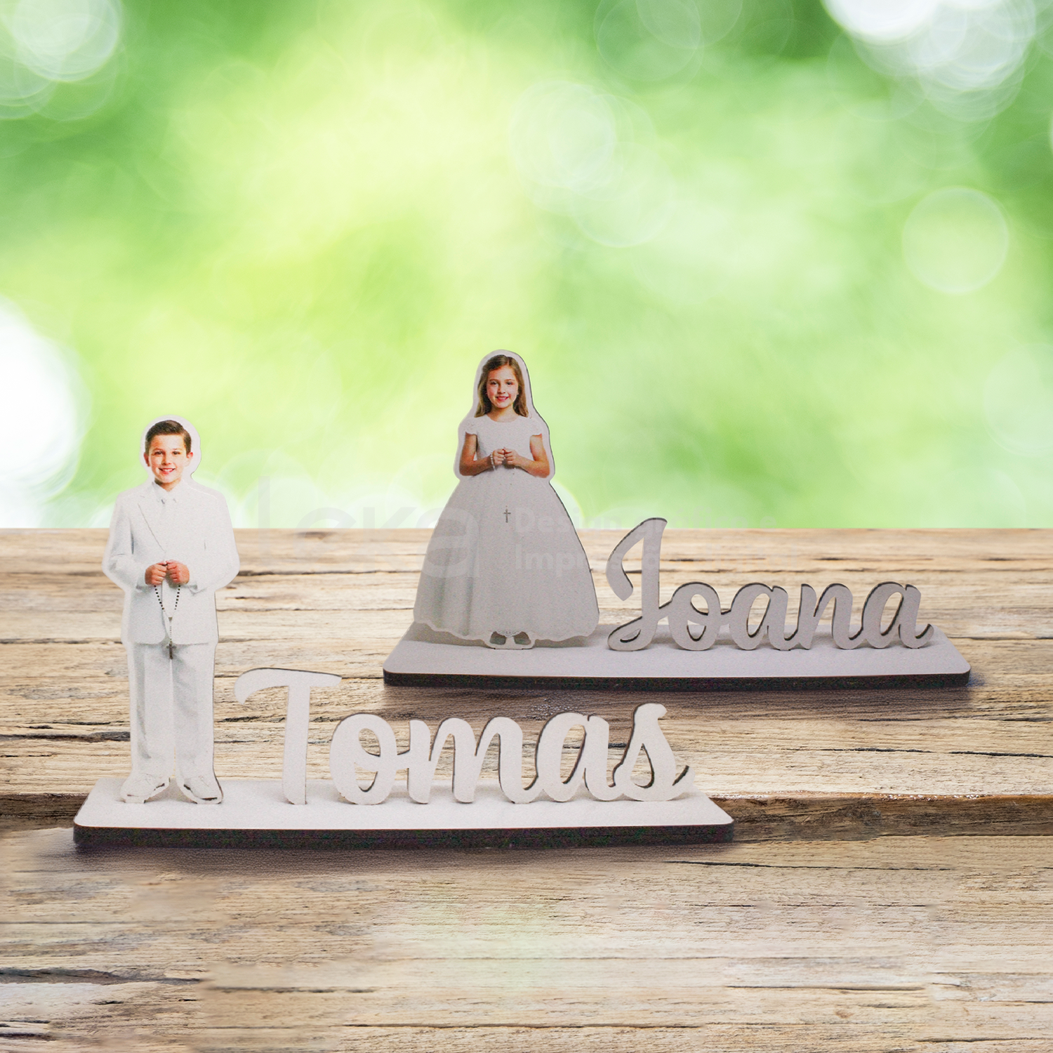 Figura de comunión personalizada con foto – Recuerdo exclusivo de MDF 1