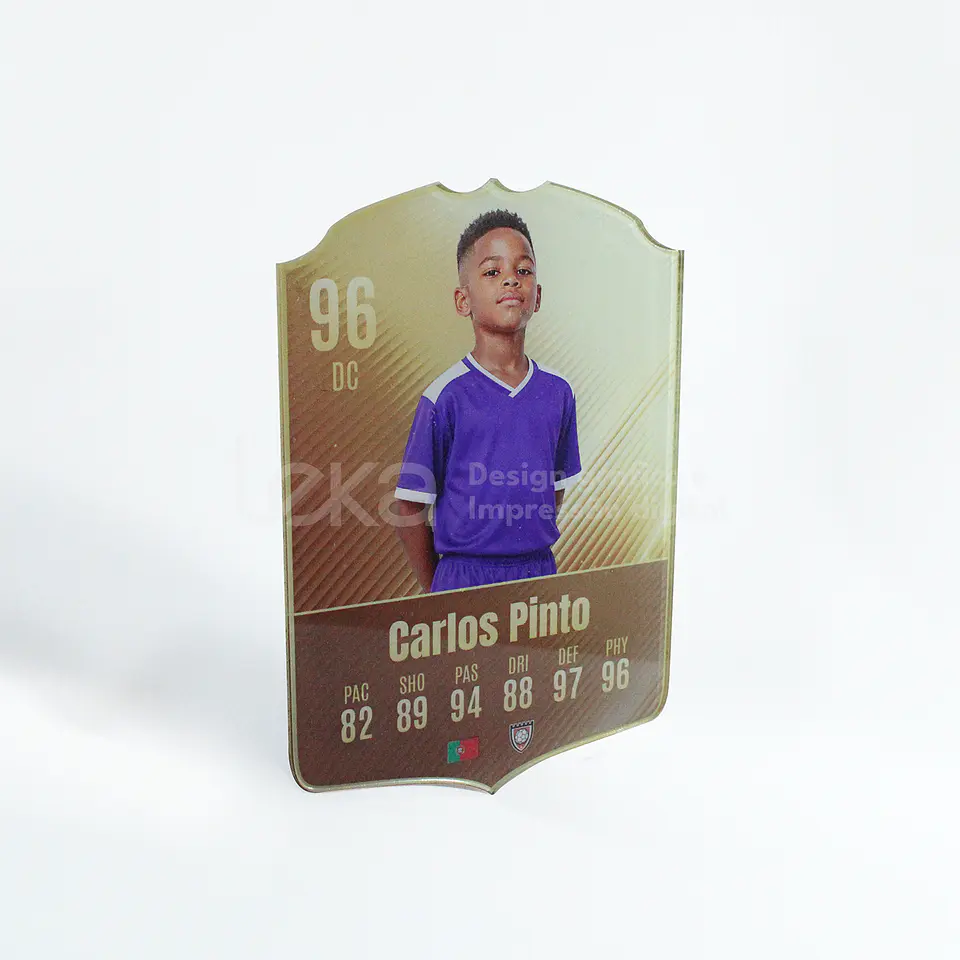 Cromo de Futebol Personalizado ⚽🏆Edição MDF ou Acrílico 7