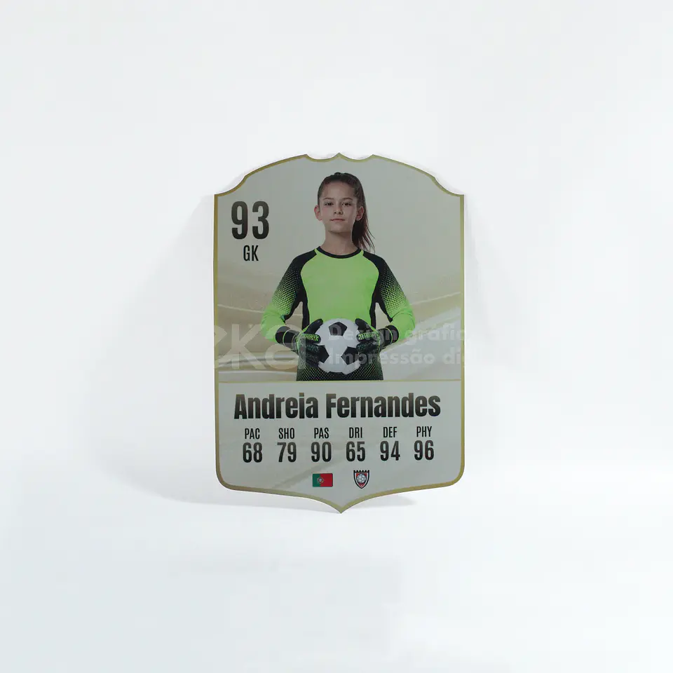 Cromo de Futebol Personalizado ⚽🏆Edição MDF ou Acrílico 8