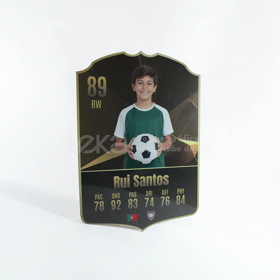 Cromo de Futebol Personalizado ⚽🏆Edição MDF ou Acrílico 10