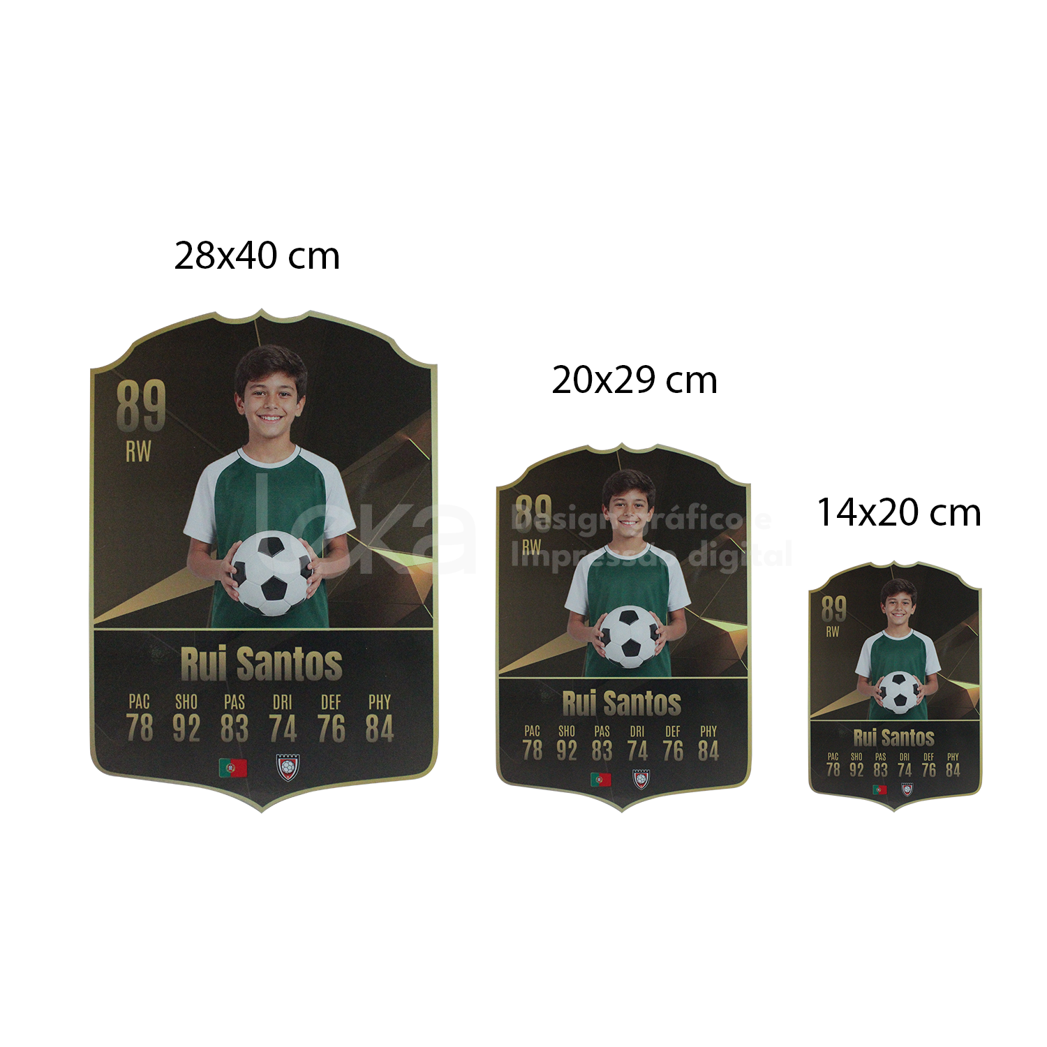 Cromo de Futebol Personalizado ⚽🏆Edição MDF ou Acrílico 3