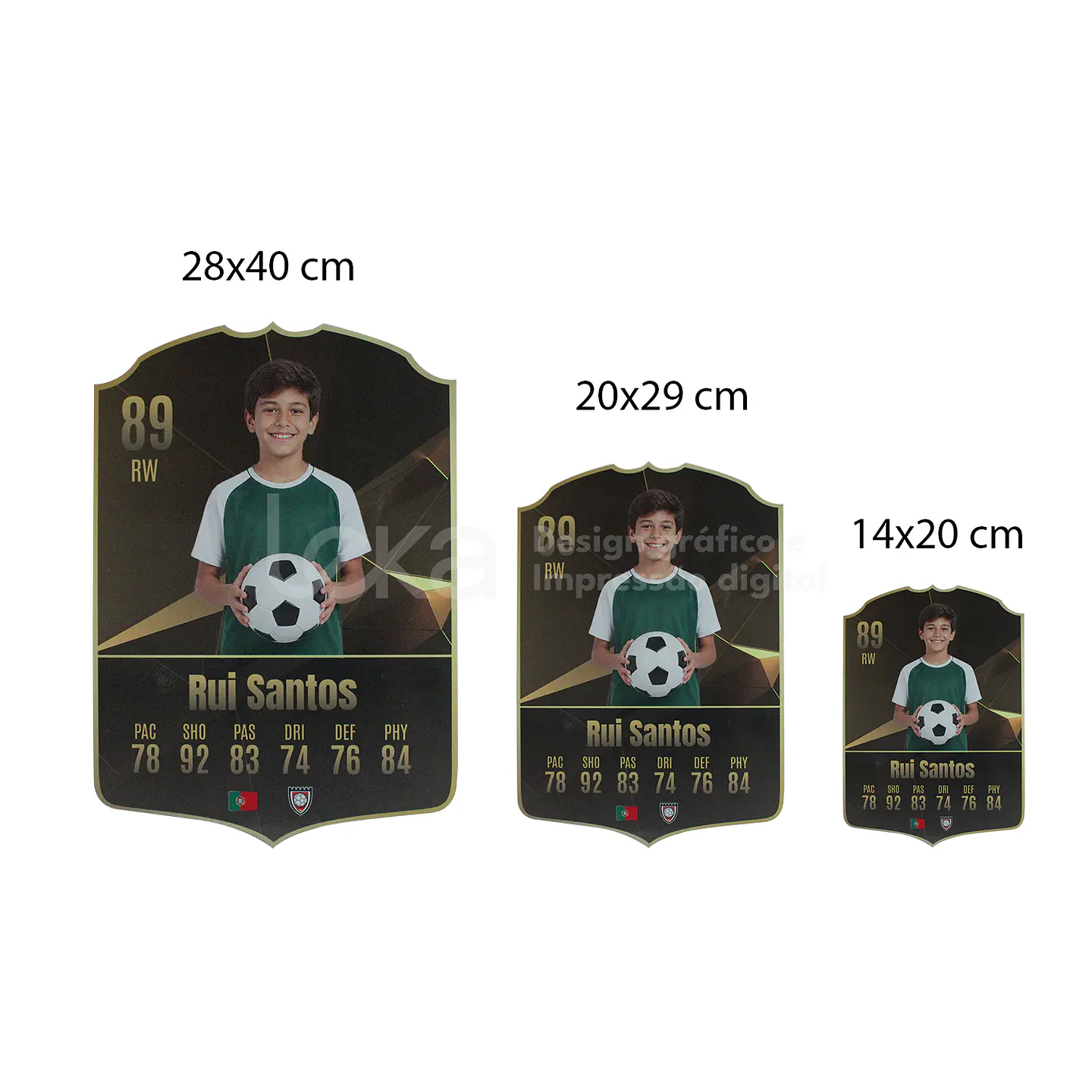 Cromo de Futebol Personalizado ⚽🏆Edição MDF ou Acrílico 3