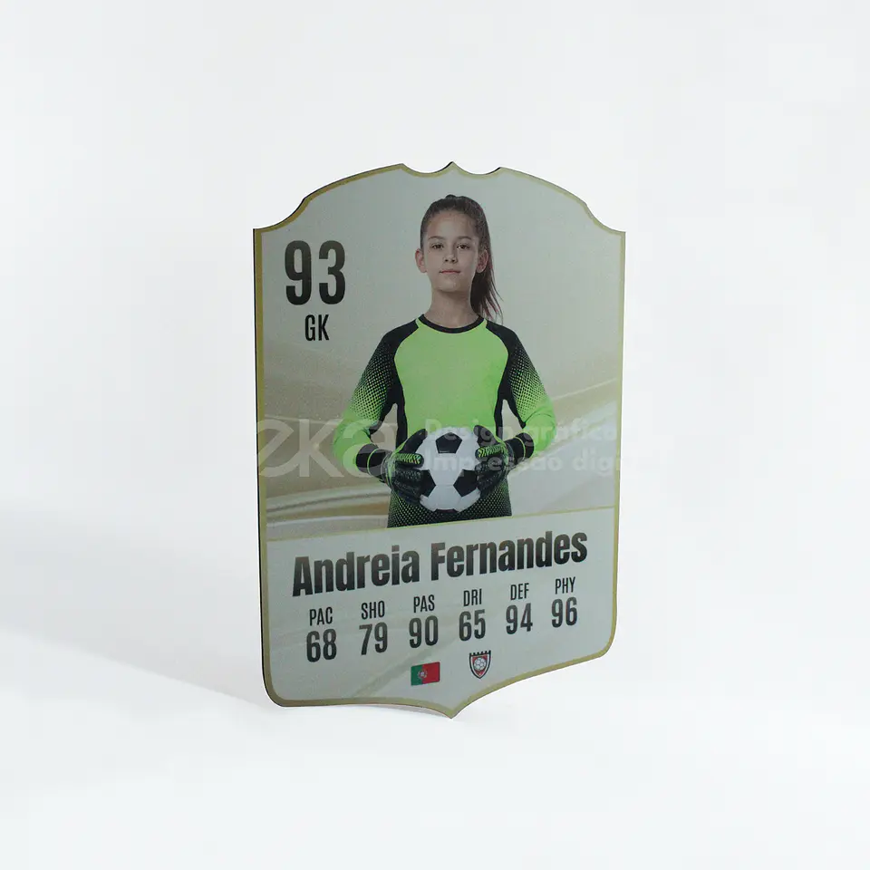 Cromo de Futebol Personalizado ⚽🏆Edição MDF ou Acrílico 9