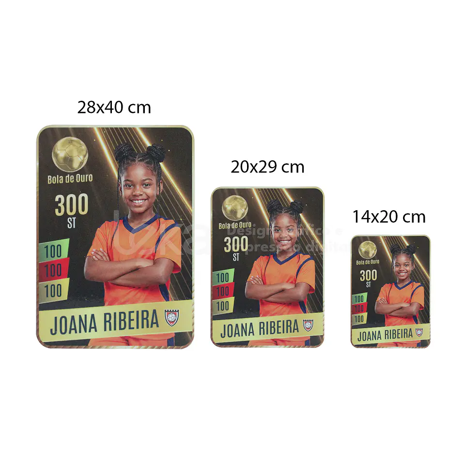 Cromo de Futebol Personalizado ⚽🏆Edição MDF ou Acrílico 2
