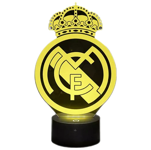 Lampara 3D Real Madrid de 7 colores