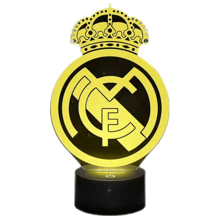 Lampara 3D Real Madrid de 7 colores 1