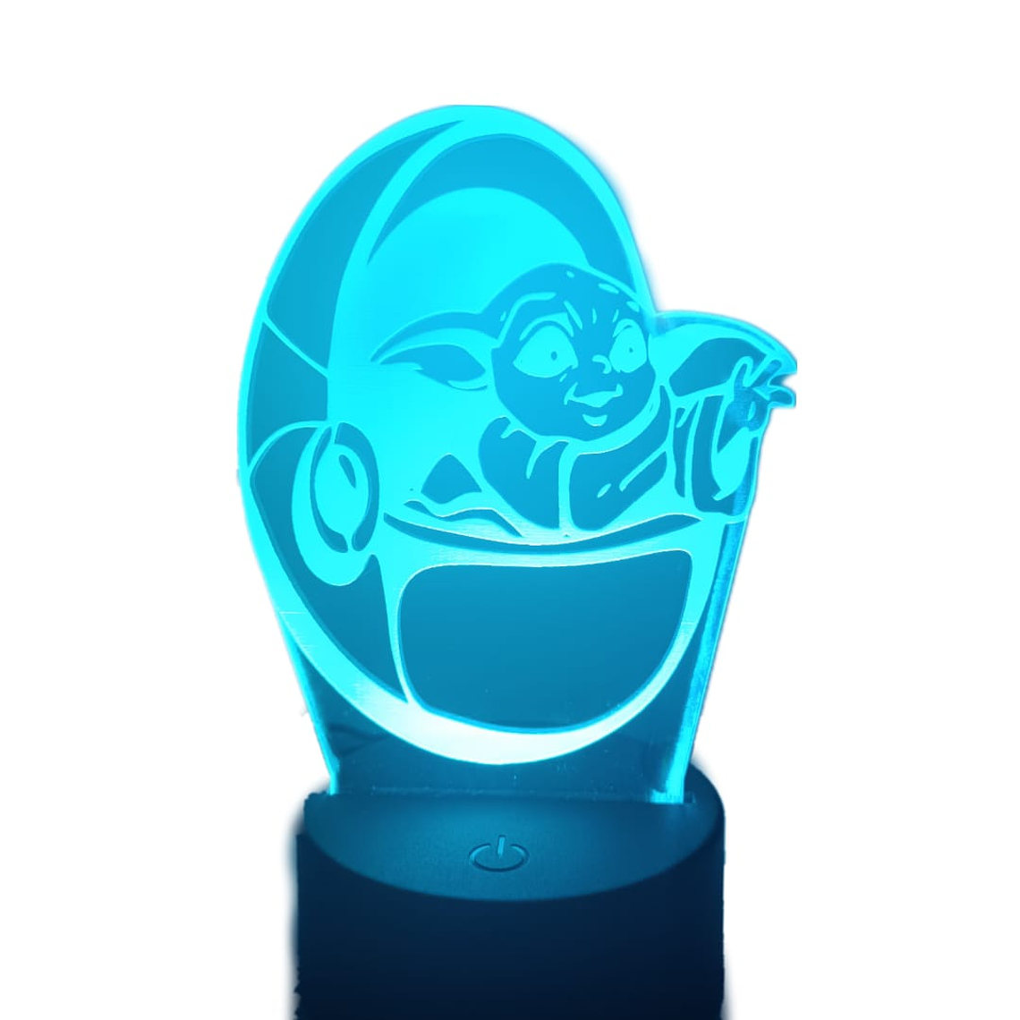 Lampara 3D Baby Yoda 7 Colores 1