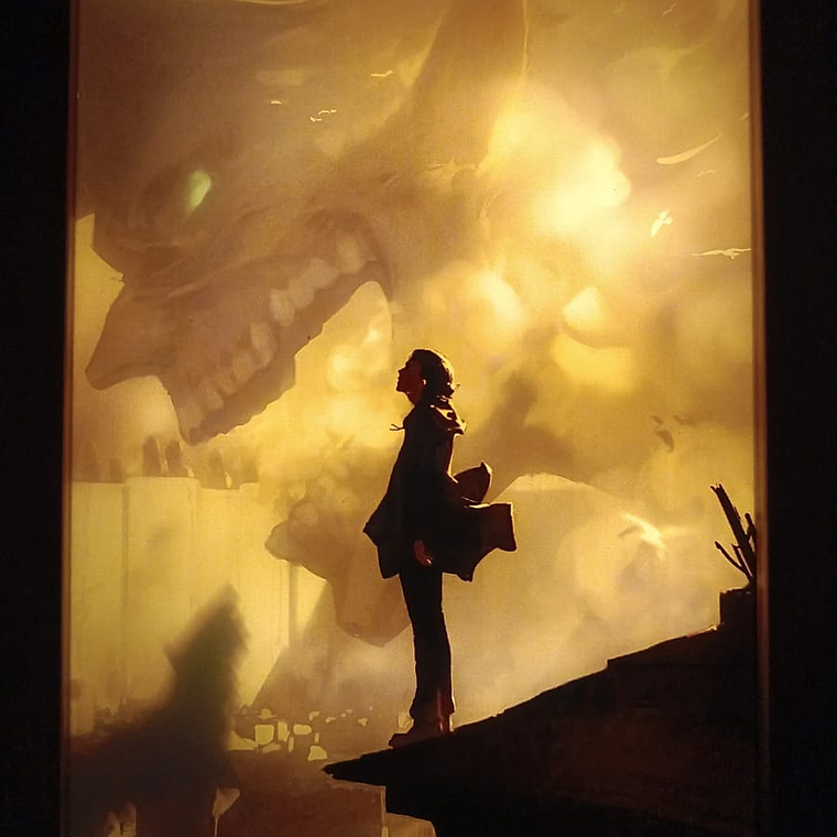 Cuadro Led Ataque De Titanes 2