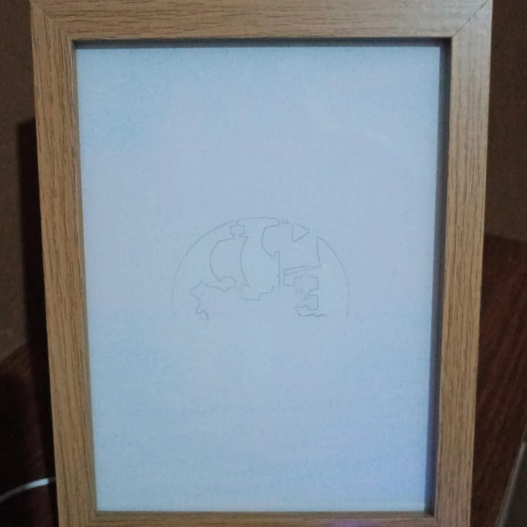 Cuadro Led Barco One Piece 2