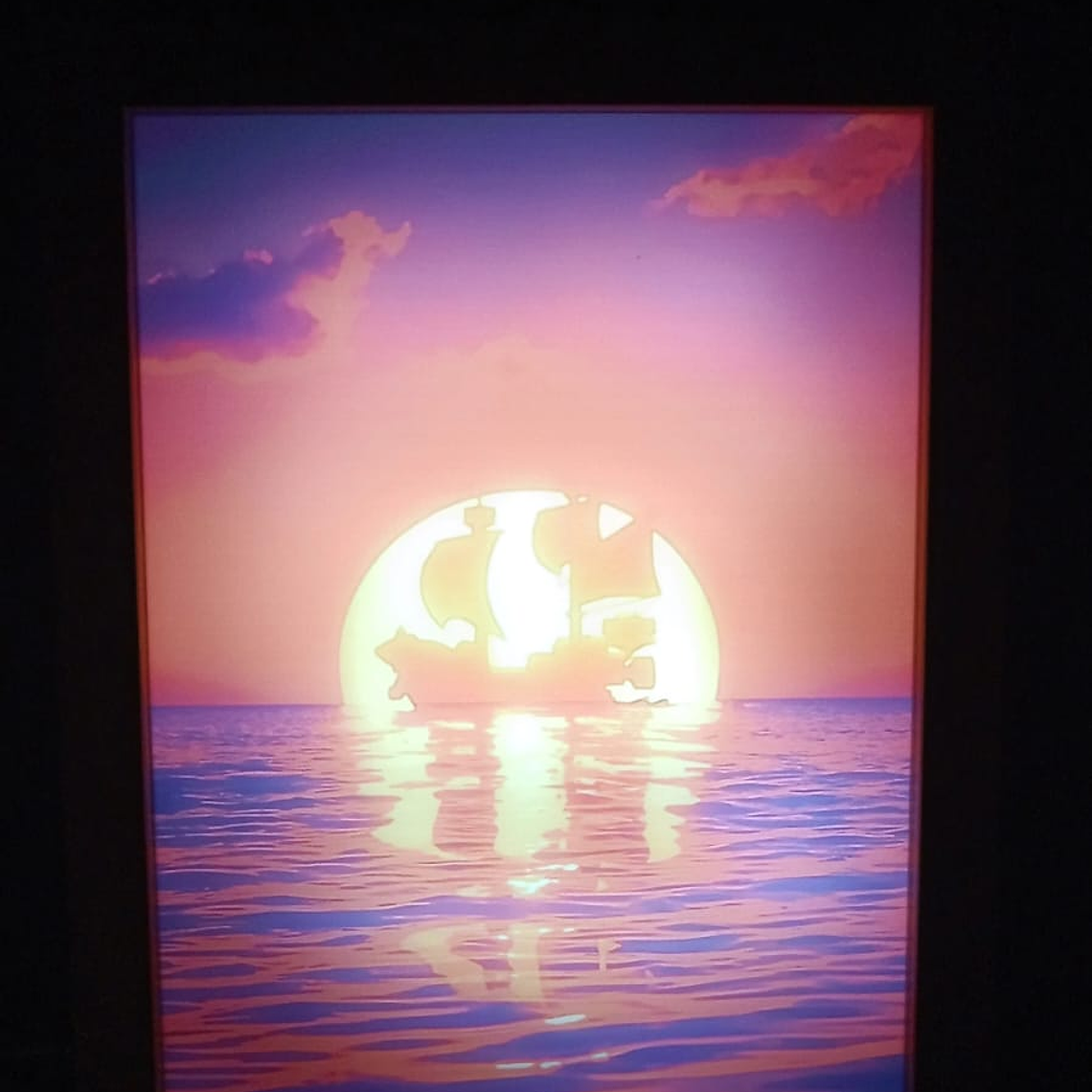 Cuadro Led Barco One Piece 4