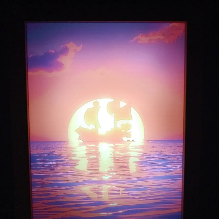 Cuadro Led Barco One Piece 4