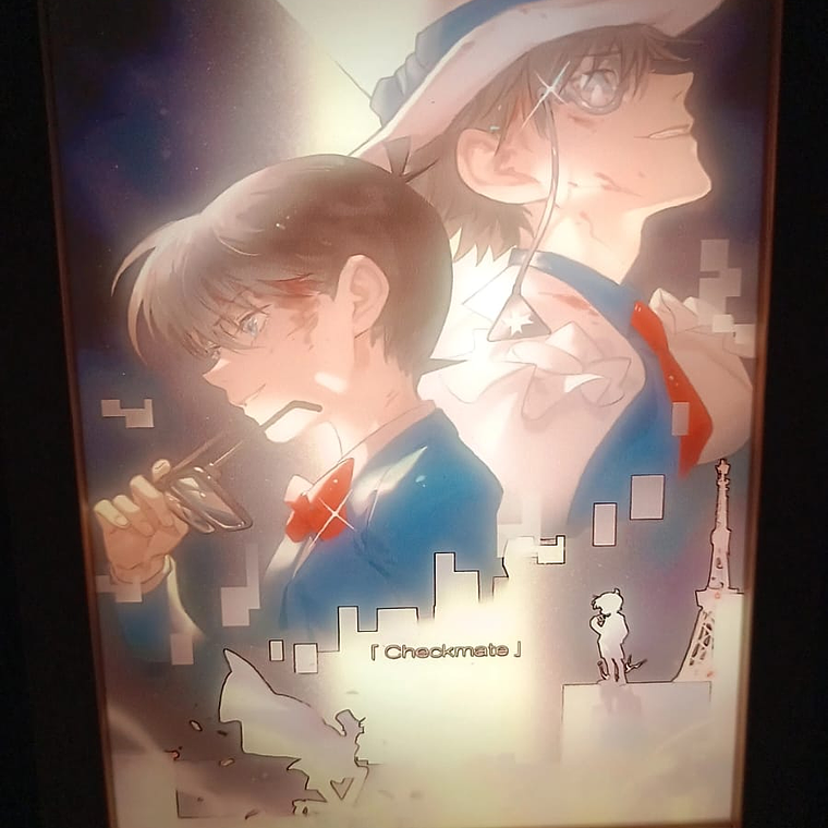 Cuadro Led Detective Conan y Magic Kaito 3