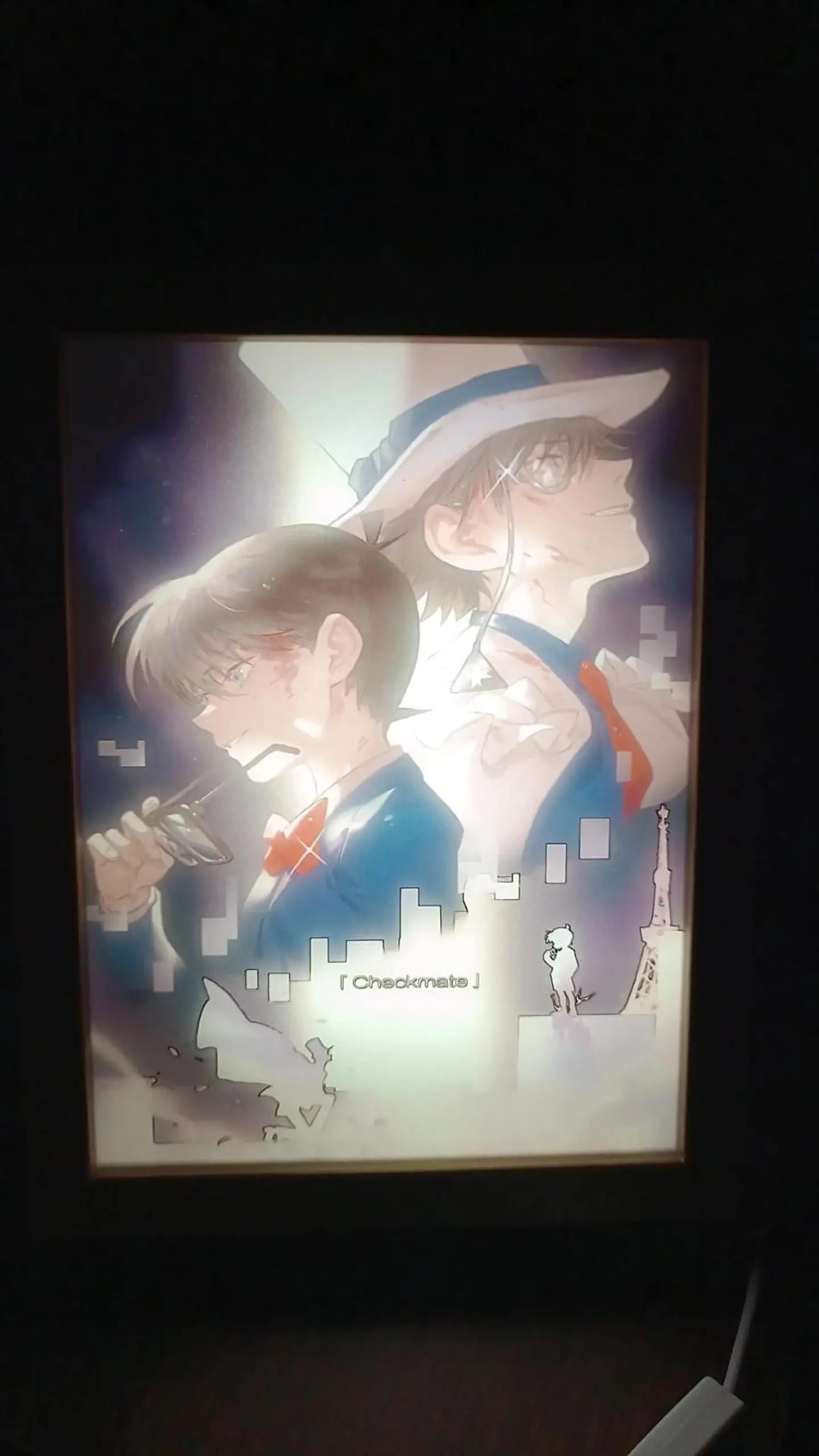 Cuadro Led Detective Conan y Magic Kaito 4