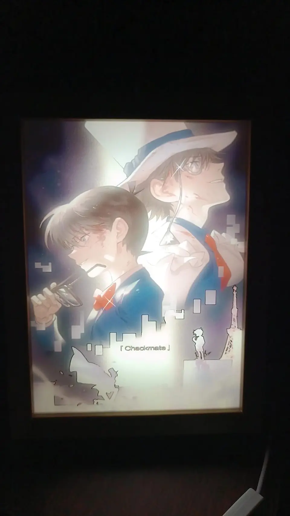 Cuadro Led Detective Conan y Magic Kaito 4