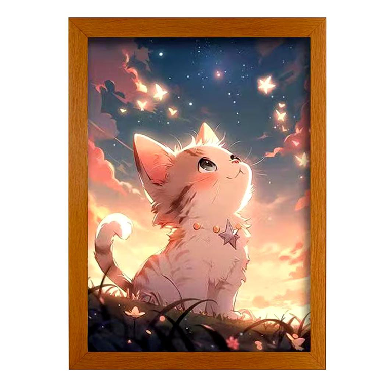Cuadro Led Gato 4