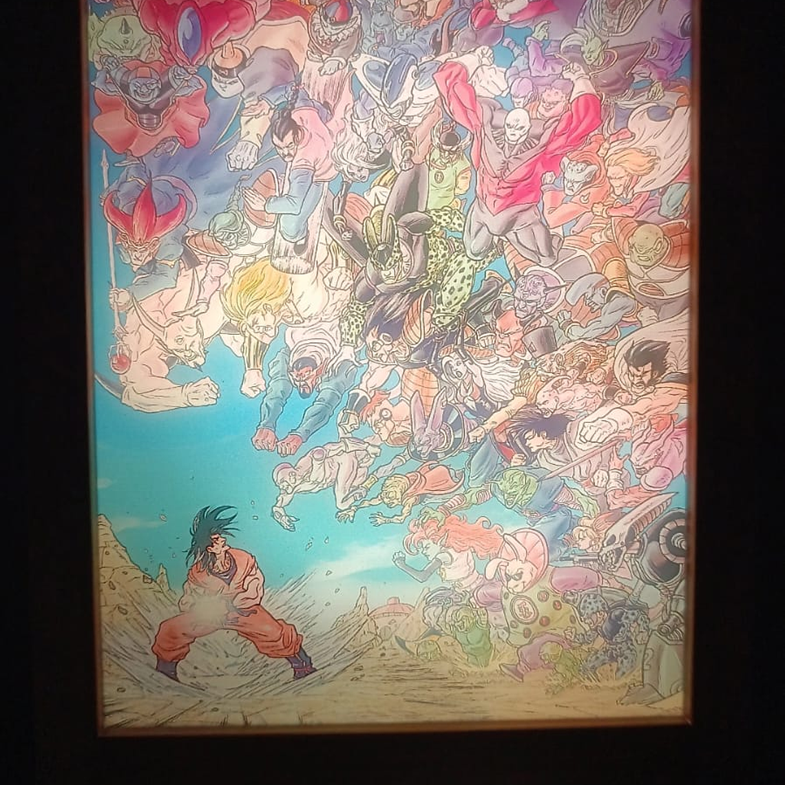 Cuadro Led Goku y varios personajes 4