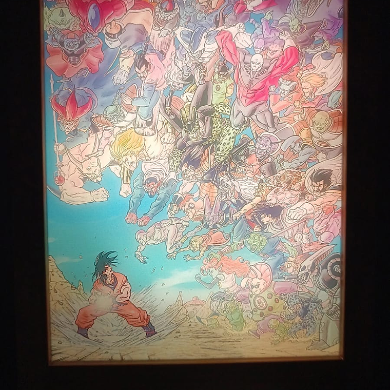 Cuadro Led Goku y varios personajes 4