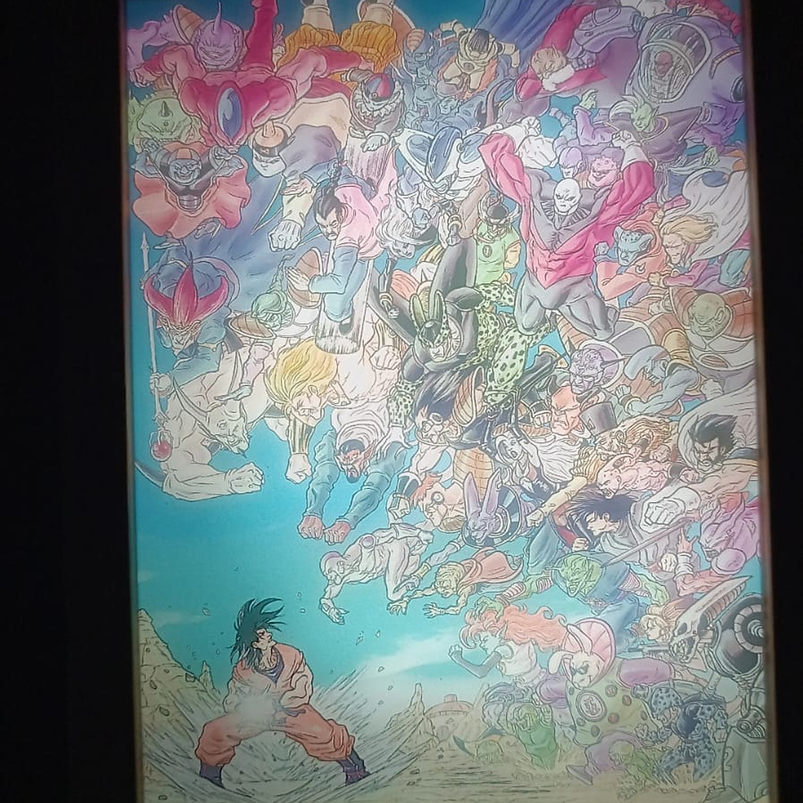 Cuadro Led Goku y varios personajes 5