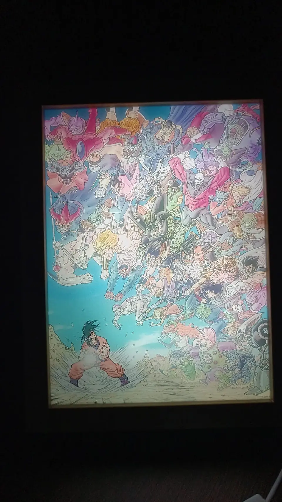 Cuadro Led Goku y varios personajes 5