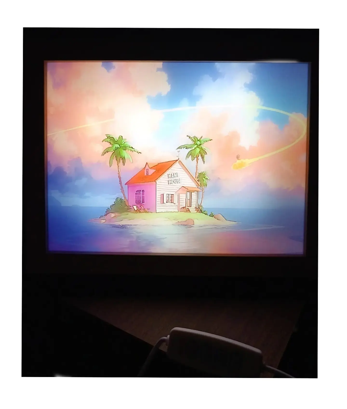 Cuadro Led Casa Dragon Ball kame House 2