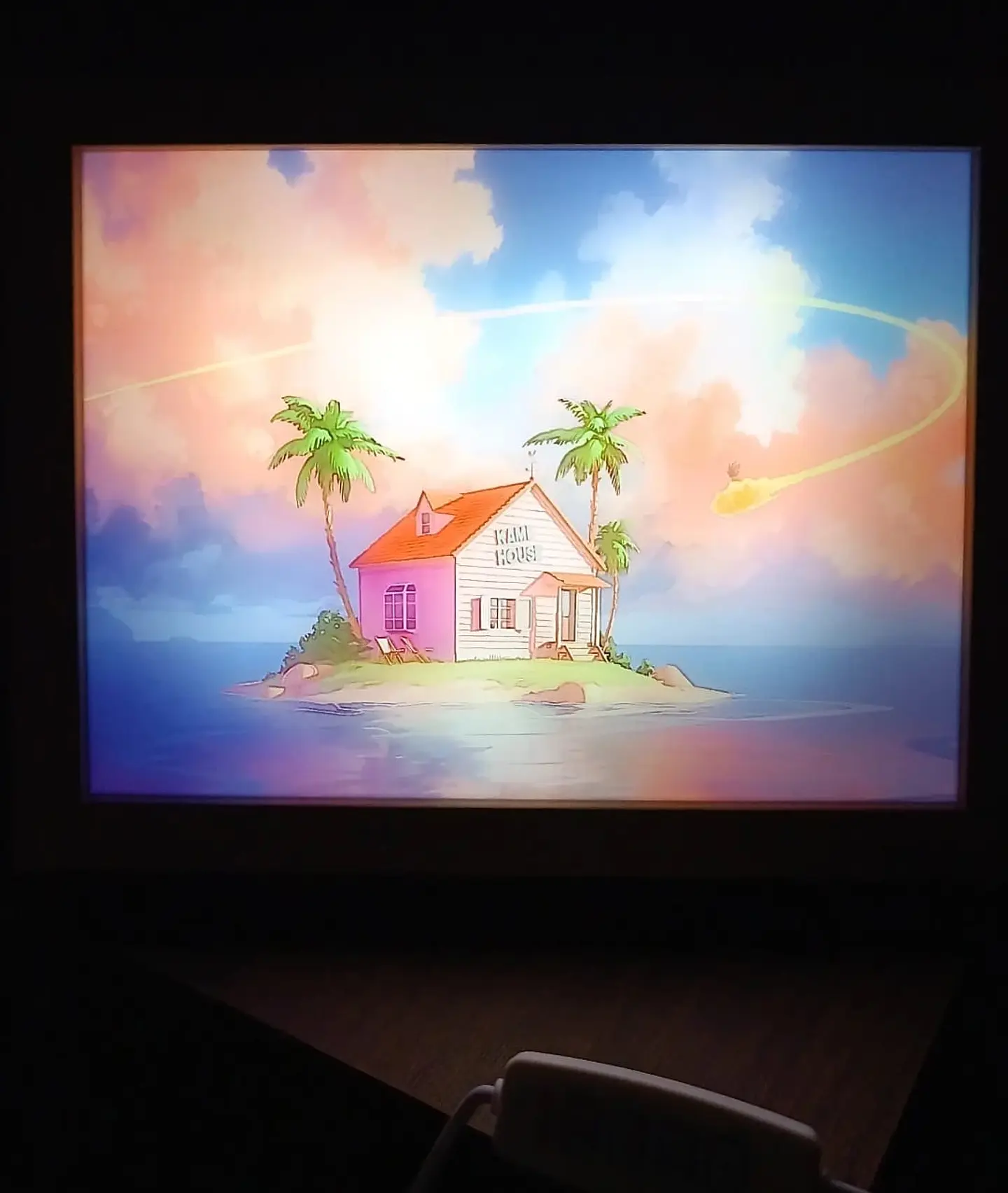 Cuadro Led Casa Dragon Ball kame House 3