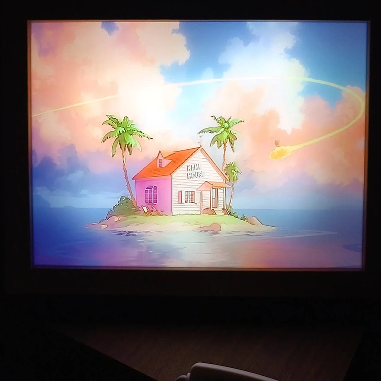 Cuadro Led Casa Dragon Ball kame House 3