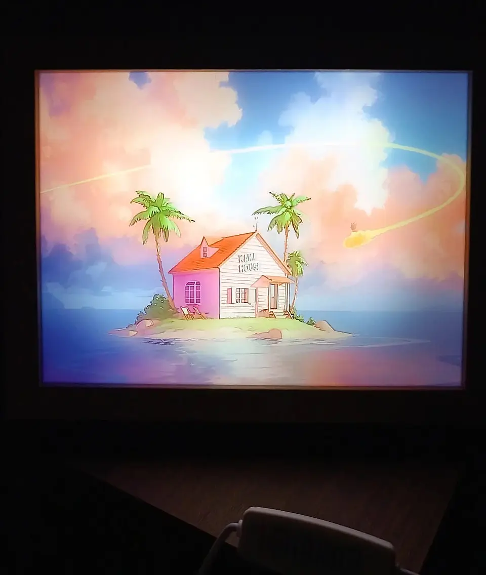 Cuadro Led Casa Dragon Ball kame House 3