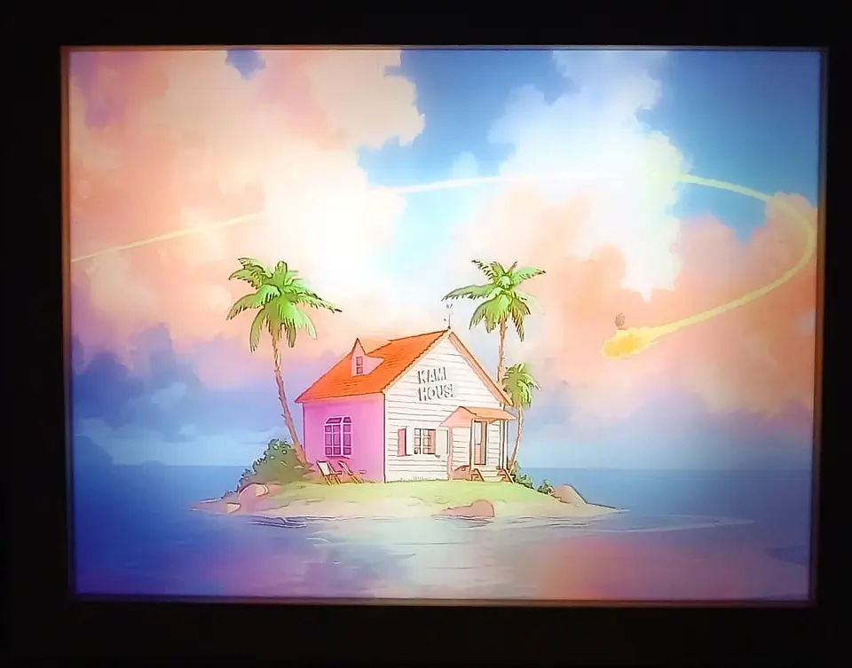 Cuadro Led Casa Dragon Ball kame House 4
