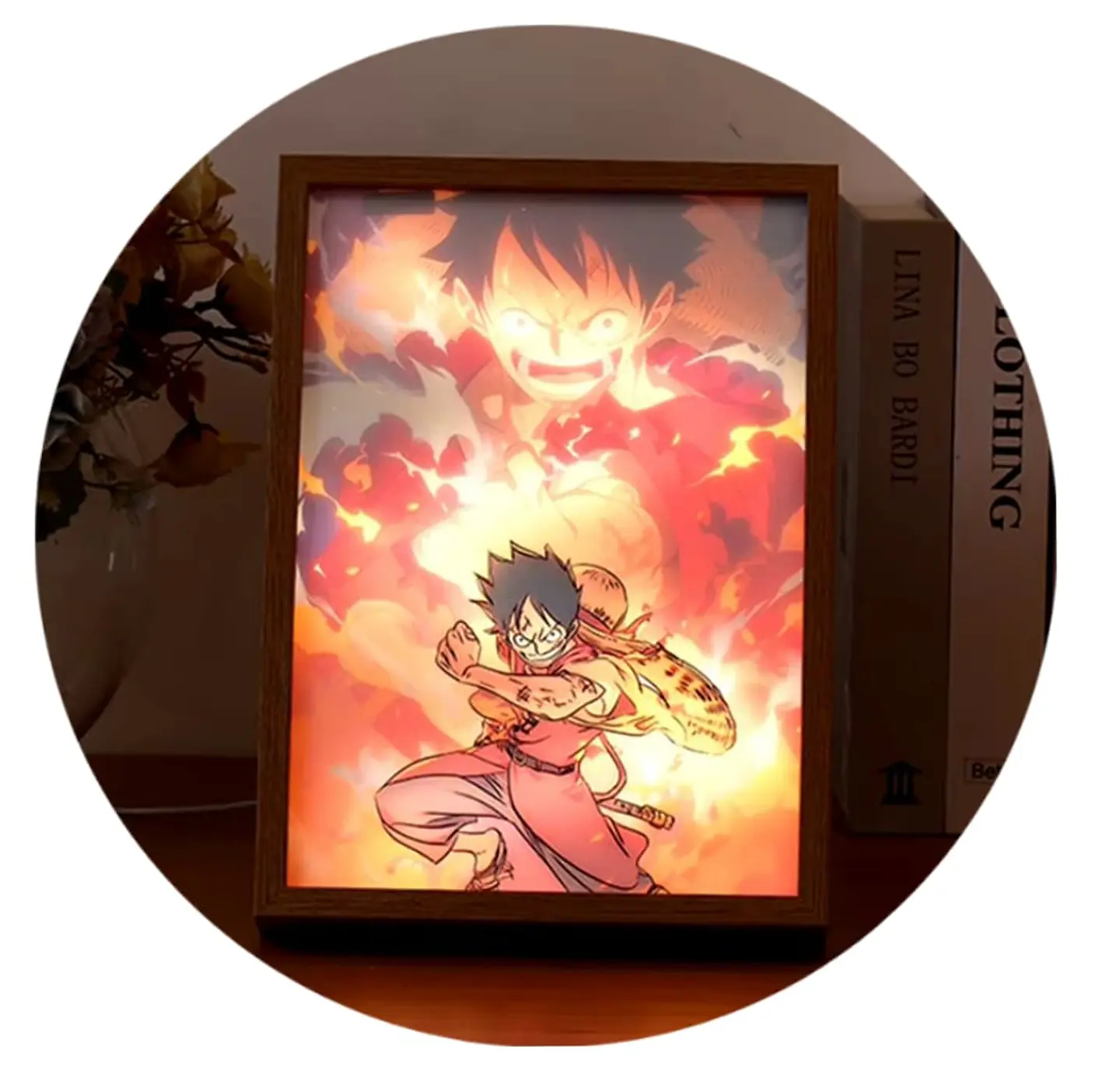 Cuadro Led Luffy One Piece 2