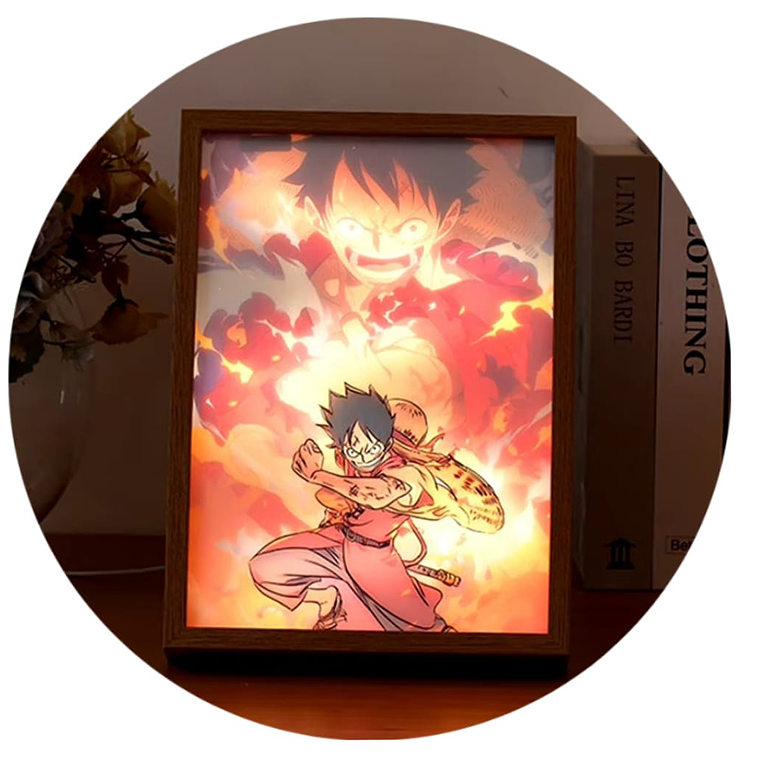 Cuadro Led Luffy One Piece 2