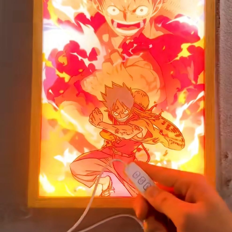 Cuadro Led Luffy One Piece 5