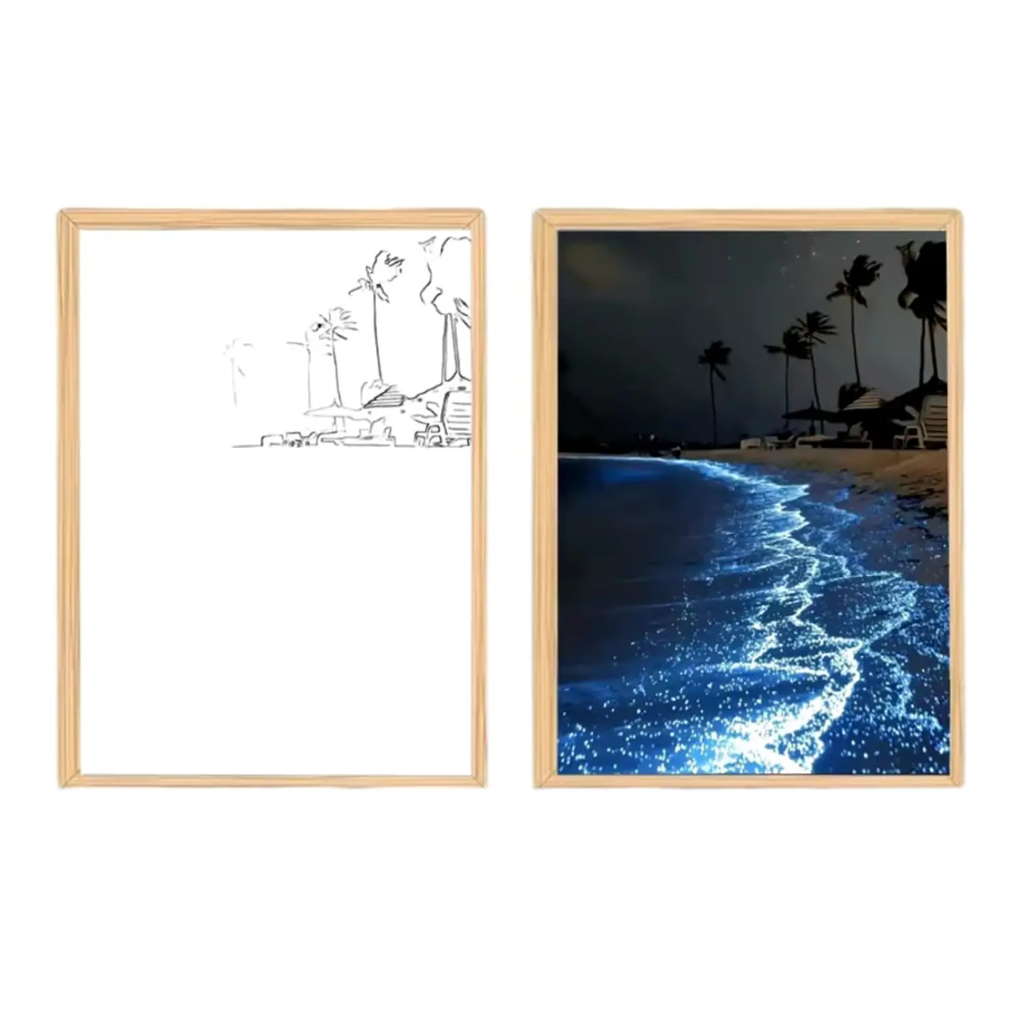 Cuadro Led Playa 1