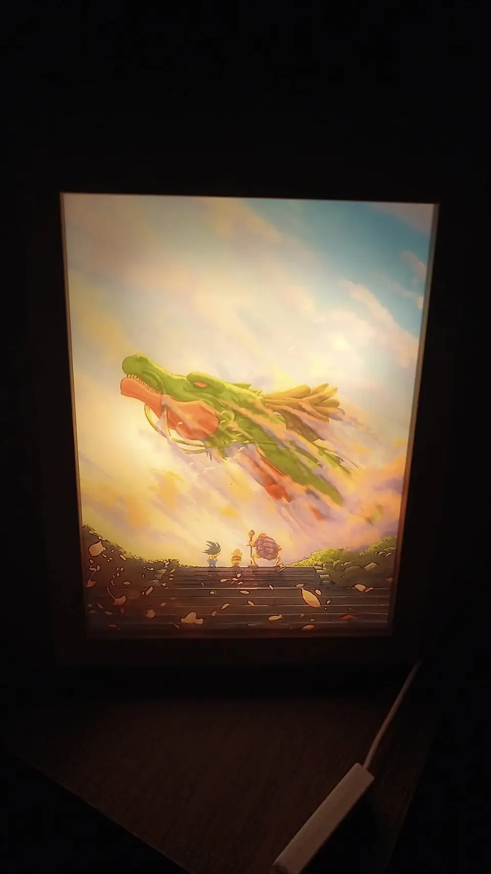 Cuadro Led Dragon Ball Shenlong 3