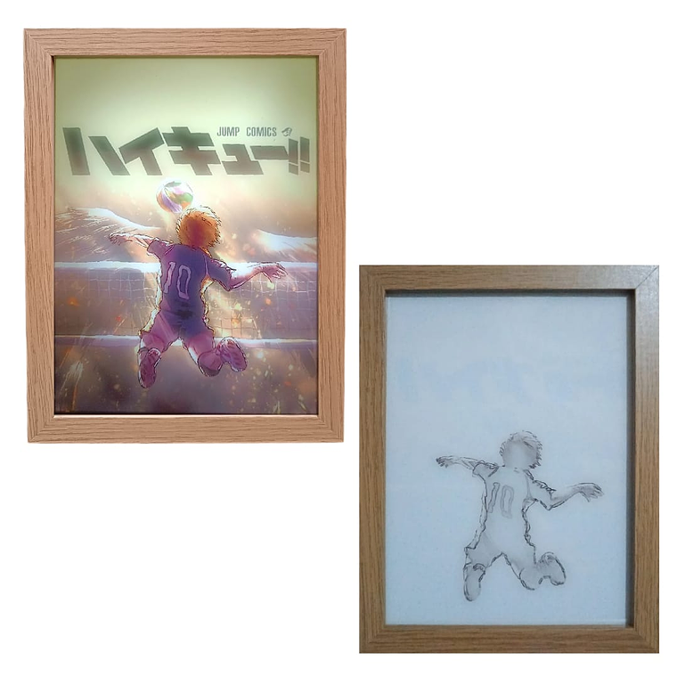 Cuadro Led Voleibol Haikyuu 1