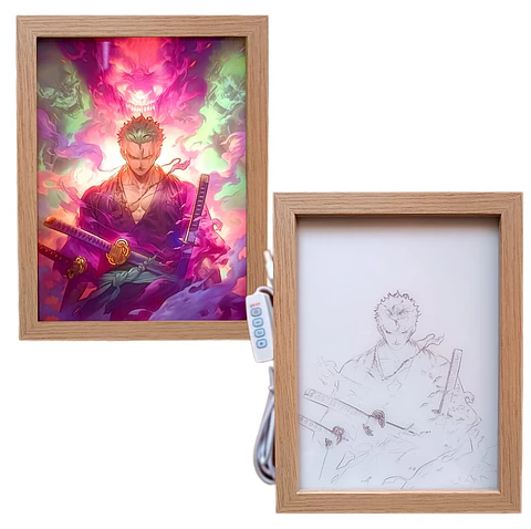 Cuadro Led Roronoa Zoro