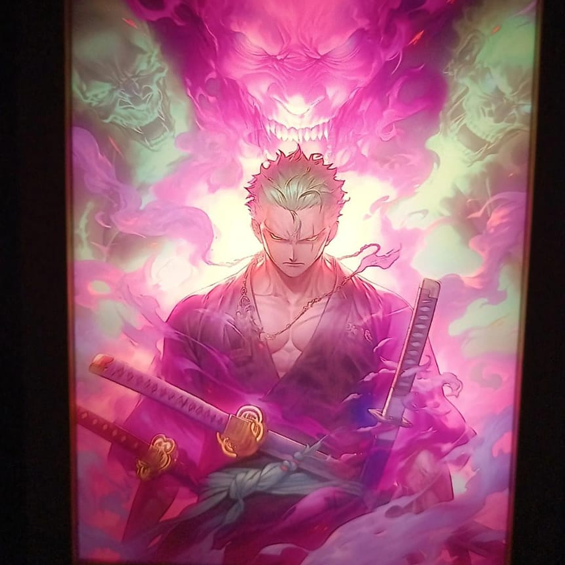 Cuadro Led Roronoa Zoro 3
