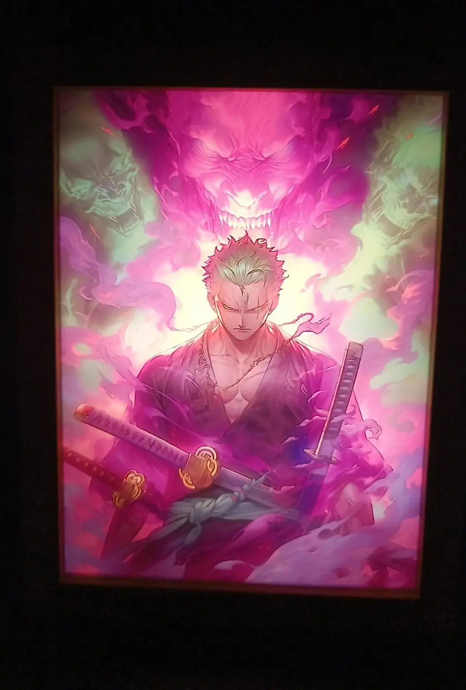 Cuadro Led Roronoa Zoro 3