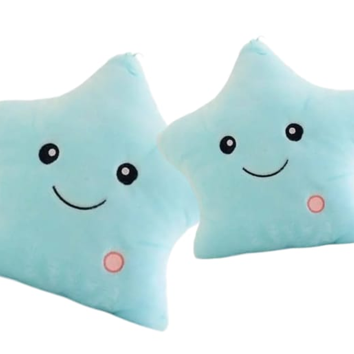 Cojin Luminoso de Felpa Forma de Estrella Blanca 4