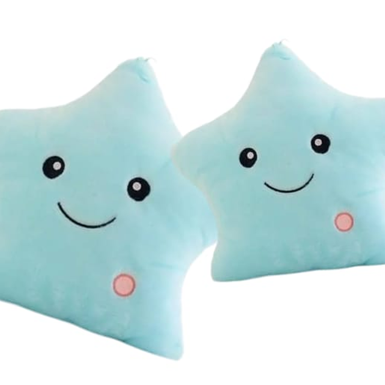 Cojin Luminoso de Felpa Forma de Estrella Blanca 4