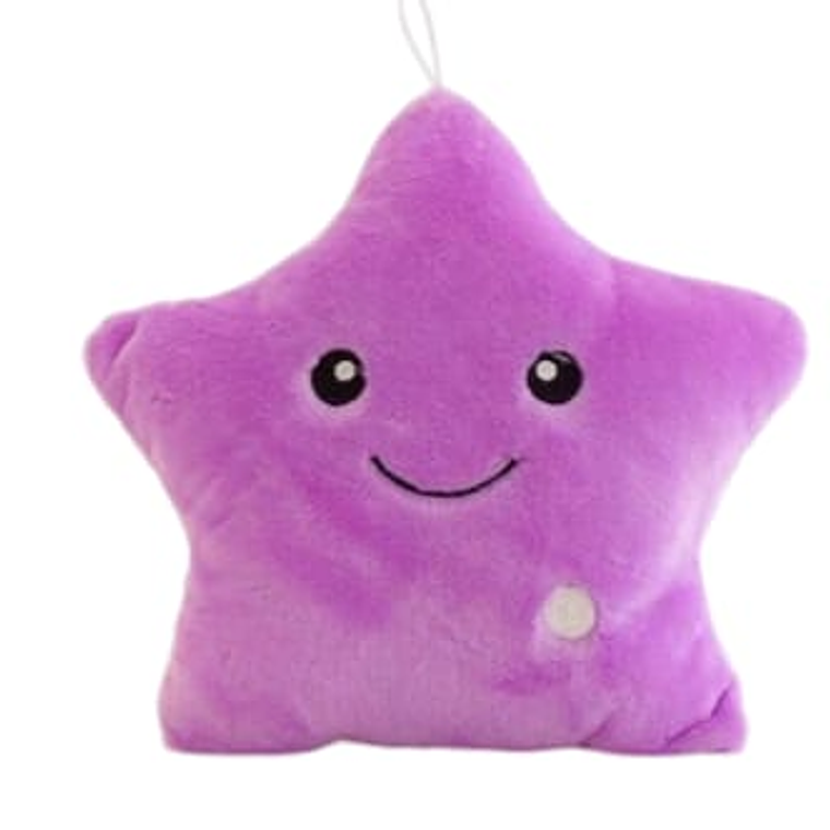 Cojin Luminoso de Felpa Forma de Estrella Blanca 5