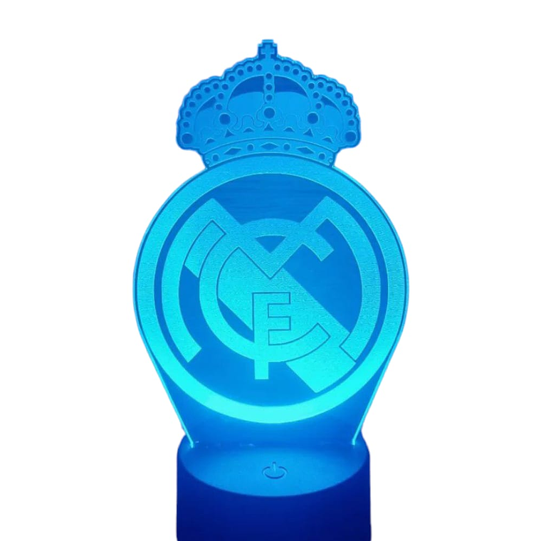 Lampara 3D Real Madrid de 7 colores 2