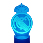 Lampara 3D Real Madrid de 7 colores - Miniatura 2