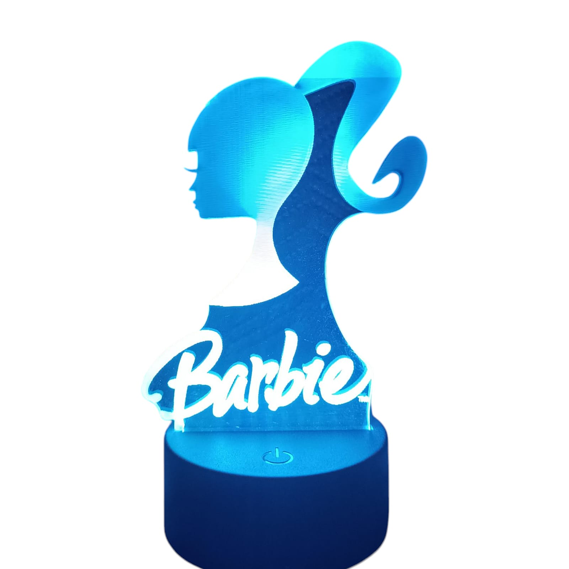 Lampara ilusión 3D Barbie de 7 colores 3