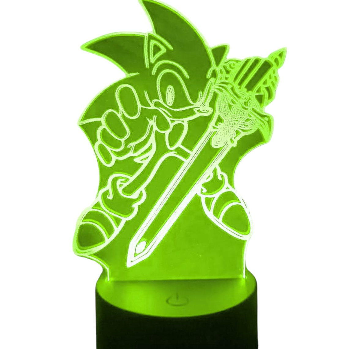 Lampara 3D Sonic de 7 colores 2